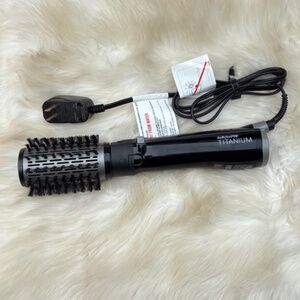 BabylissPRO Titanium Rotating Hot Air Brush 2 Inch